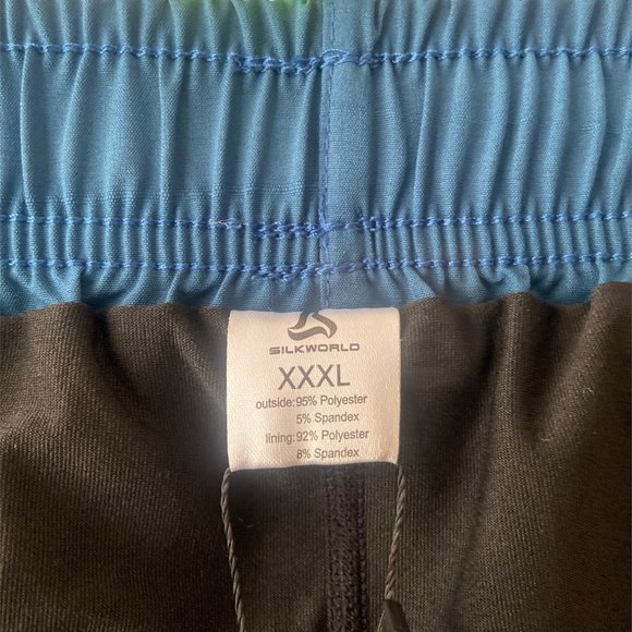 SILKWORLD MENS BLUE SWIMMING TRUNKS WITH COMPRESSION LINER SIZE XXXL - Picture 10 of 13